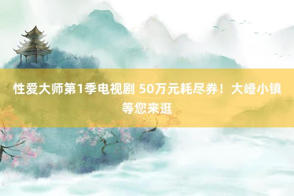 性爱大师第1季电视剧 50万元耗尽券！大嶝小镇等您来逛