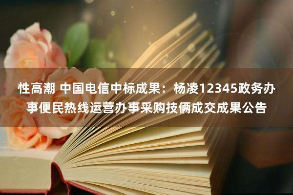 性高潮 中国电信中标成果：杨凌12345政务办事便民热线运营办事采购技俩成交成果公告