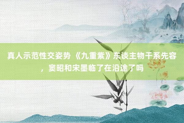 真人示范性交姿势 《九重紫》东谈主物干系先容，窦昭和宋墨临了在沿途了吗