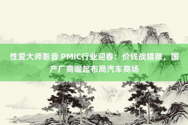 性爱大师影音 PMIC行业迎春：价钱战猖獗，国产厂商崛起布局汽车商场