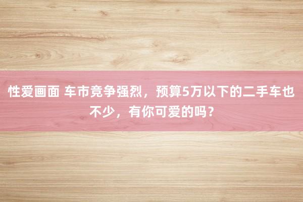 性爱画面 车市竞争强烈，预算5万以下的二手车也不少，有你可爱的吗？