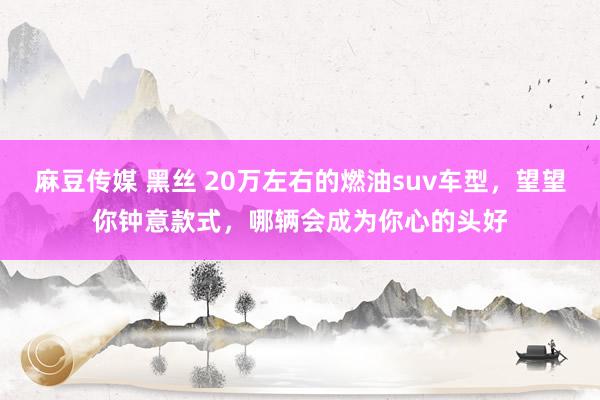 麻豆传媒 黑丝 20万左右的燃油suv车型，望望你钟意款式，哪辆会成为你心的头好