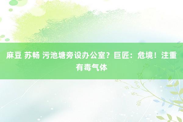 麻豆 苏畅 污池塘旁设办公室？巨匠：危境！注重有毒气体