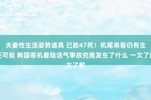 夫妻性生活姿势道具 已致47死！机尾乘客仍有生还可能 韩国客机着陆活气事故究竟发生了什么 一文了解