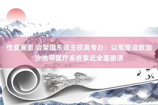 性爱画面 会聚国东谈主权高专办：以军蹙迫致加沙地带医疗系统靠近全面崩溃