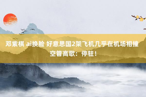 邓紫棋 ai换脸 好意思国2架飞机几乎在机场相撞 空管高歌：停驻！