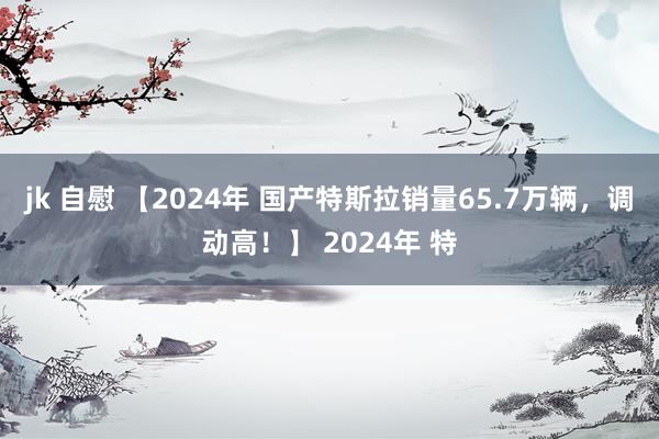 jk 自慰 【2024年 国产特斯拉销量65.7万辆，调动高！】 2024年 特