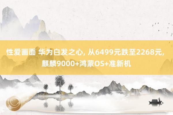 性爱画面 华为白发之心, 从6499元跌至2268元, 麒麟9000+鸿蒙OS+准新机