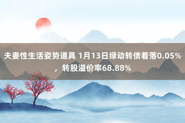 夫妻性生活姿势道具 1月13日绿动转债着落0.05%，转股溢价率68.88%